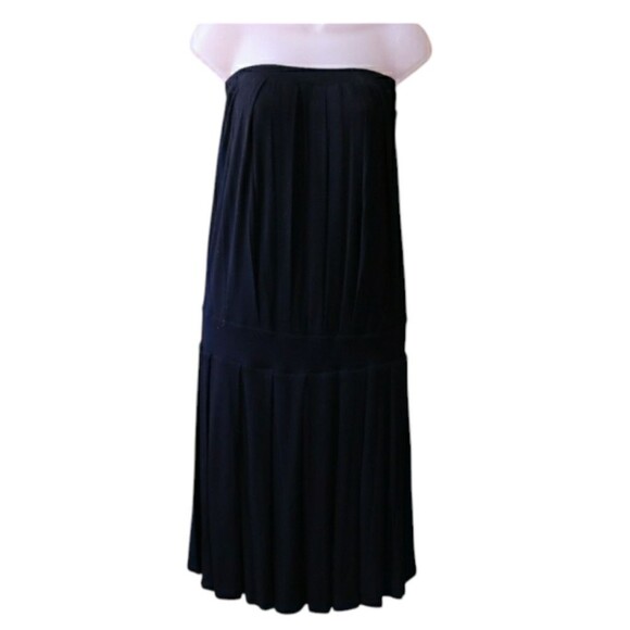 Ella Moss Black Strapless Tube Top Dress LG - Picture 1 of 13